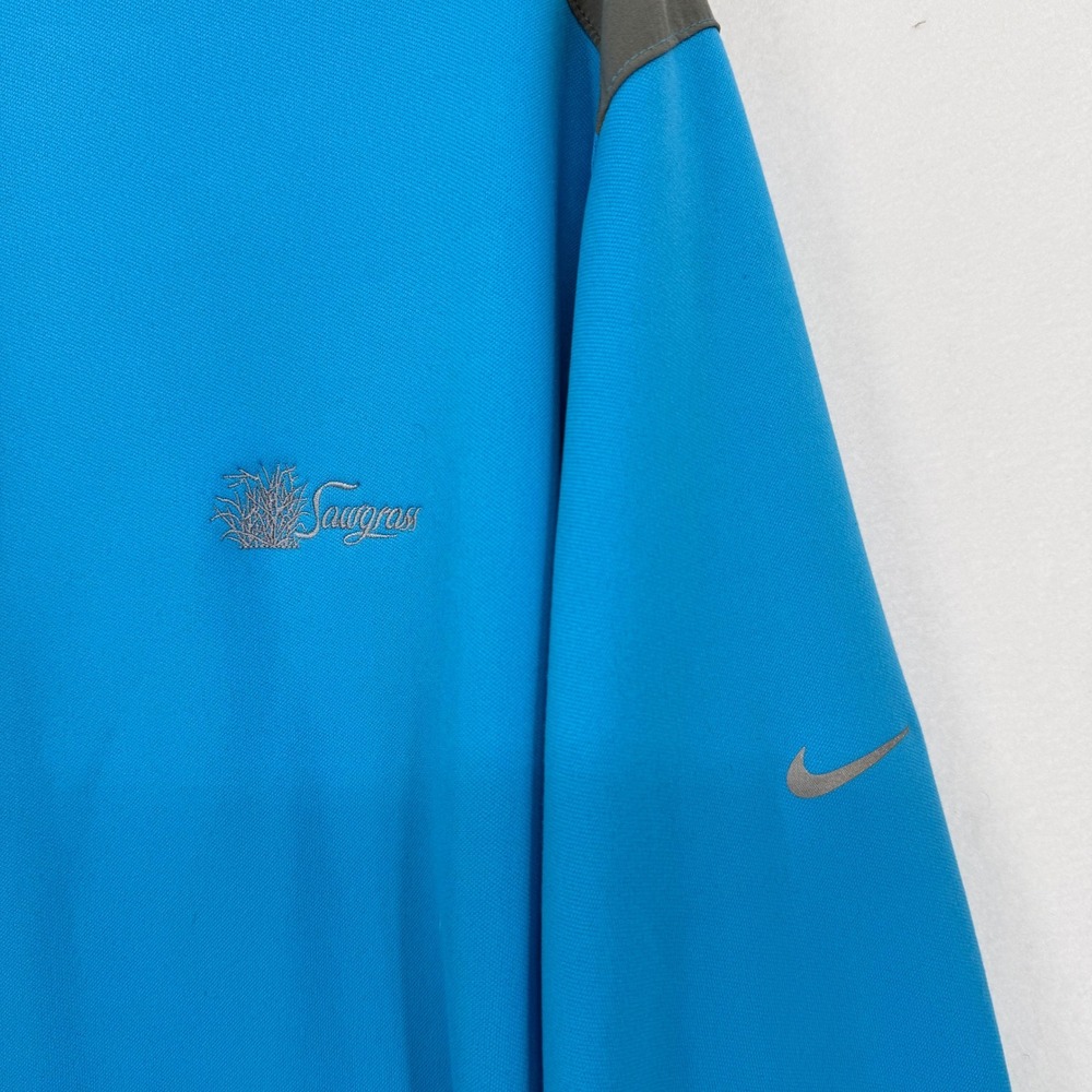 Nike Golf Tour Performance‎ Dri-FIT 1/4 Zip Pullover Blue Gray 585777-438 Mens M - Picture 2 of 11